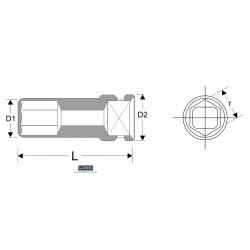 TUBO DE IMPACTO 1" 21MM... 2